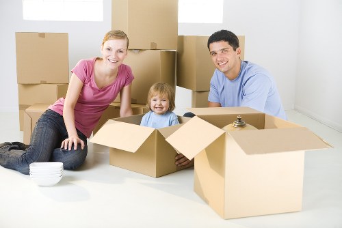 Professional packing setup and neatly organized boxes in Harringay