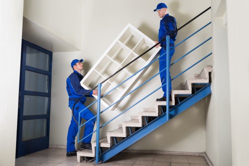 Secure Harringay Man with Van payment illustration