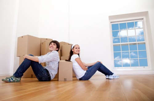 Affordable moving services van in Harringay neighborhood
