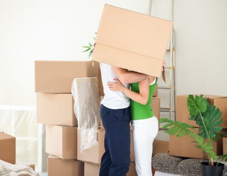 Expert team handling delicate items with care during a move in Harringay